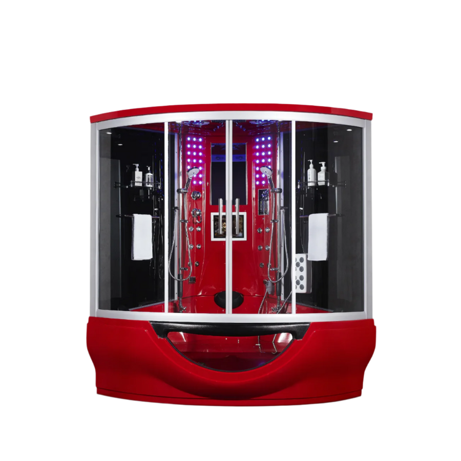 Platinum Red Superior Steam Shower