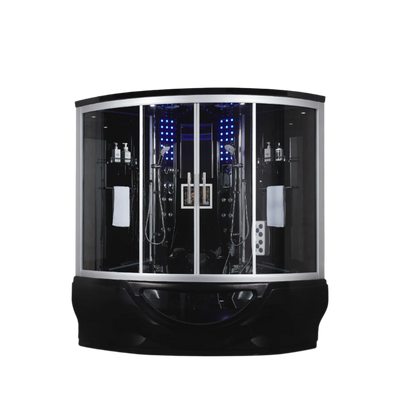 Platinum Black Superior Steam Shower