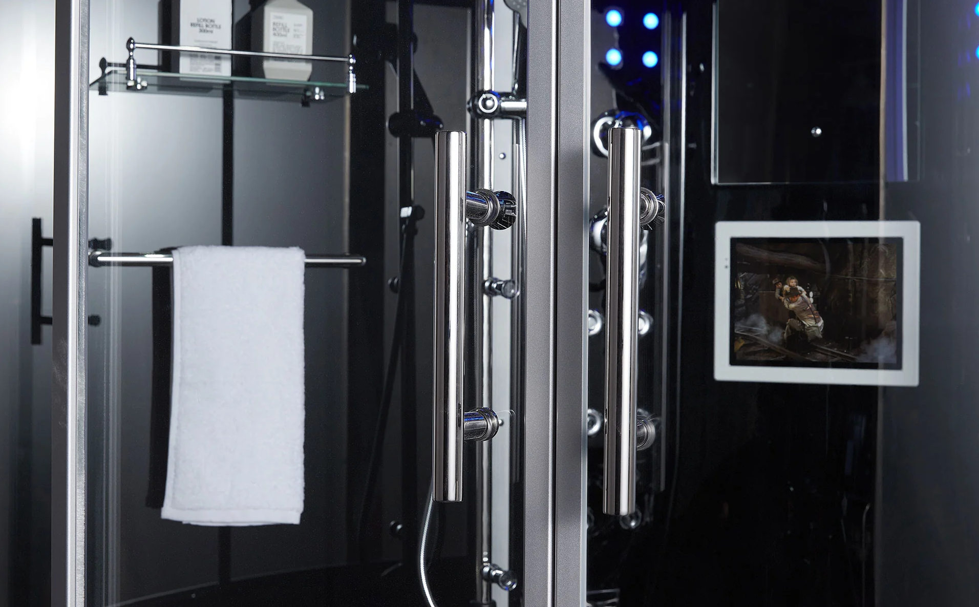 Platinum Black Superior Steam Shower