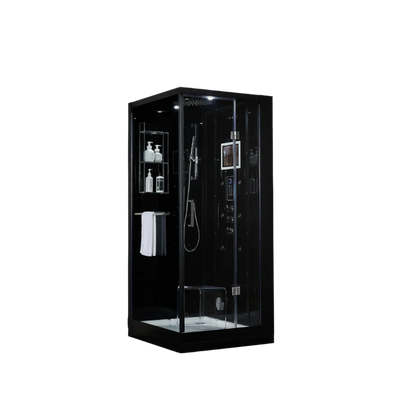 Platinum Black Arezzo Steam Shower