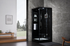 Platinum Black Arezzo Steam Shower