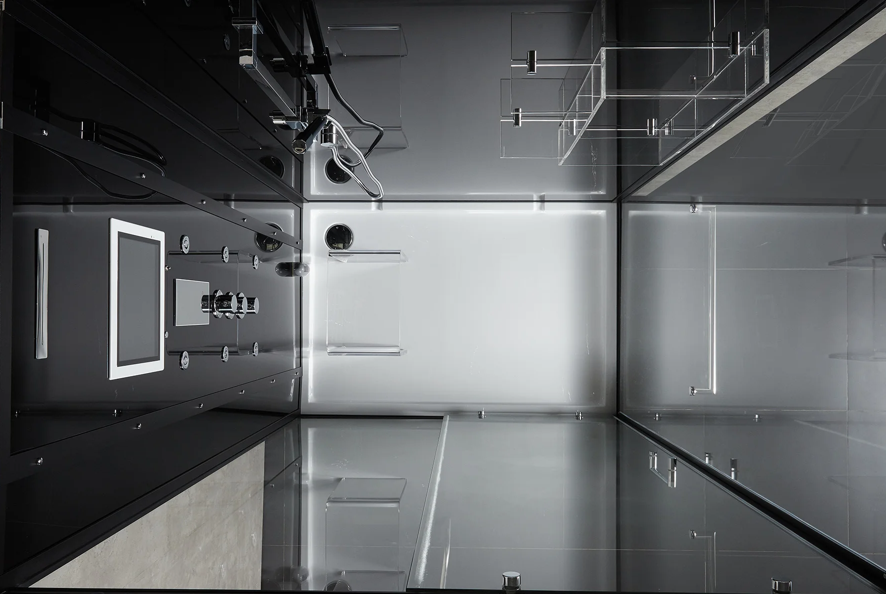 Platinum Black Arezzo Steam Shower