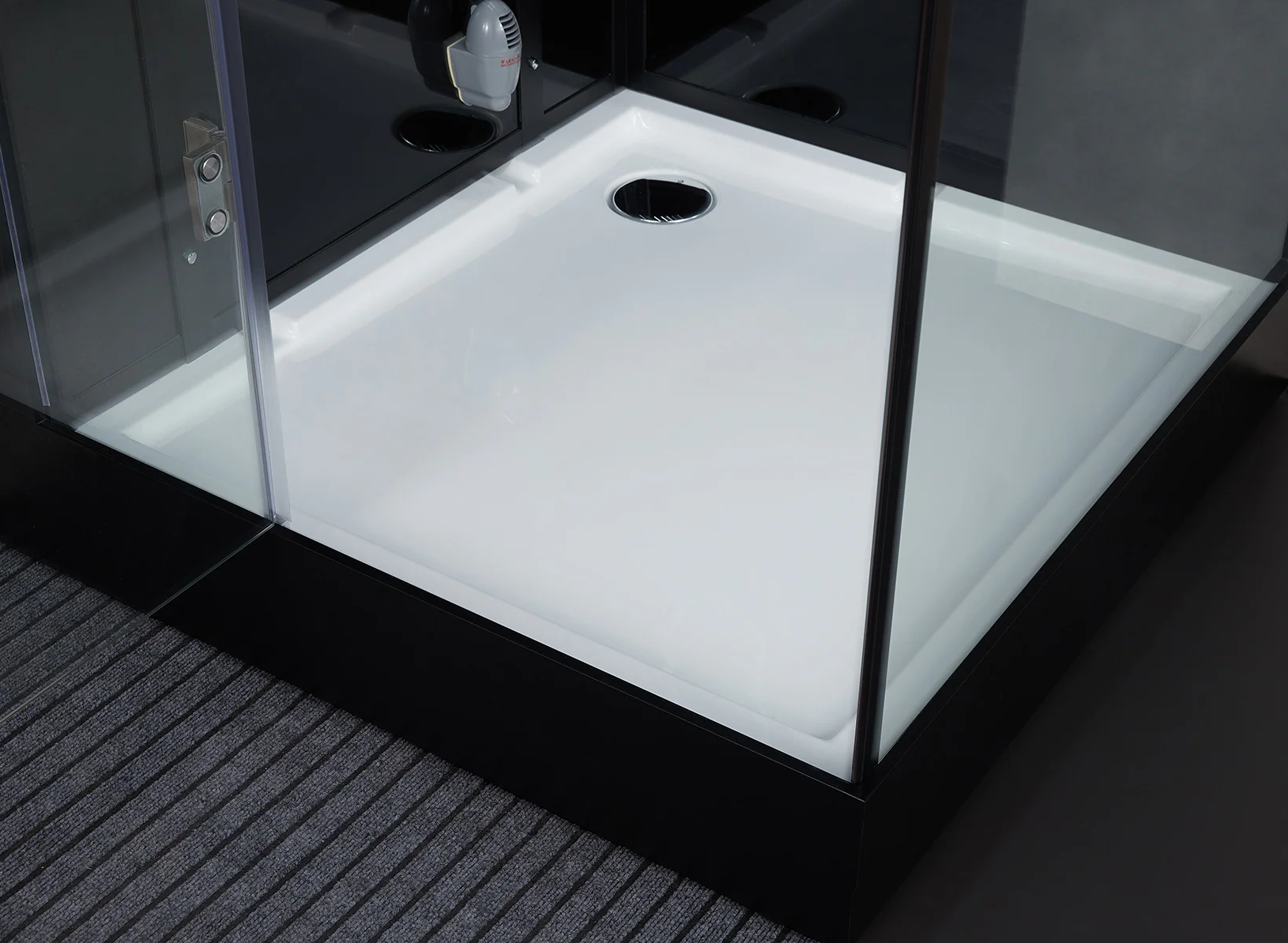 Platinum Black Arezzo Steam Shower