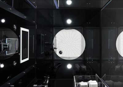 Platinum Black Arezzo Steam Shower