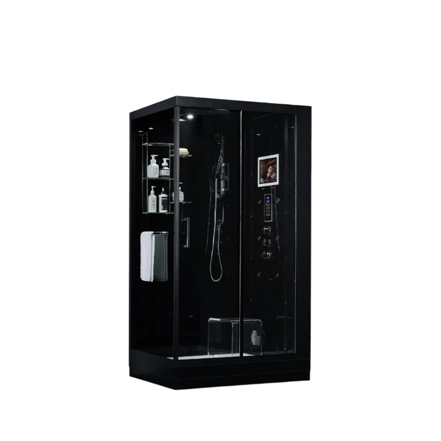 Platinum Black Lucca Steam Shower