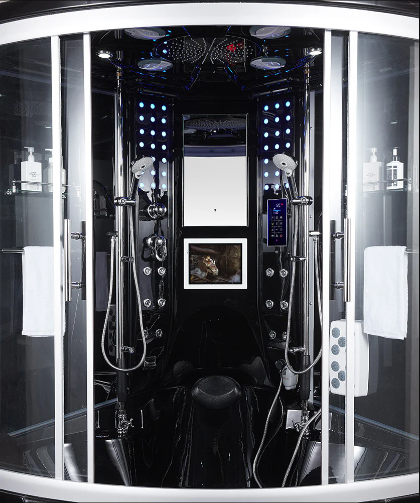 Platinum Black Superior Steam Shower