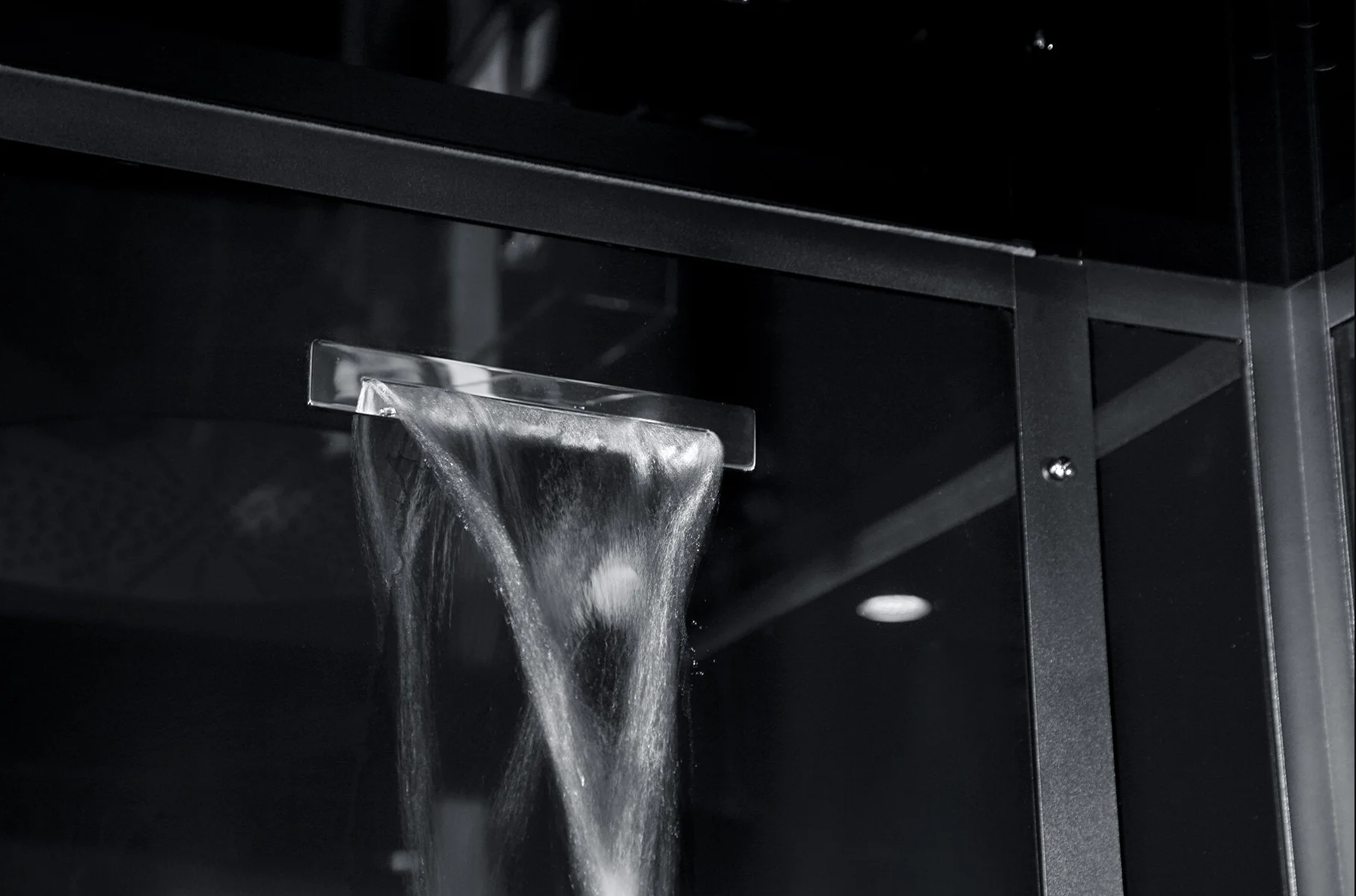Platinum Black Arezzo Steam Shower