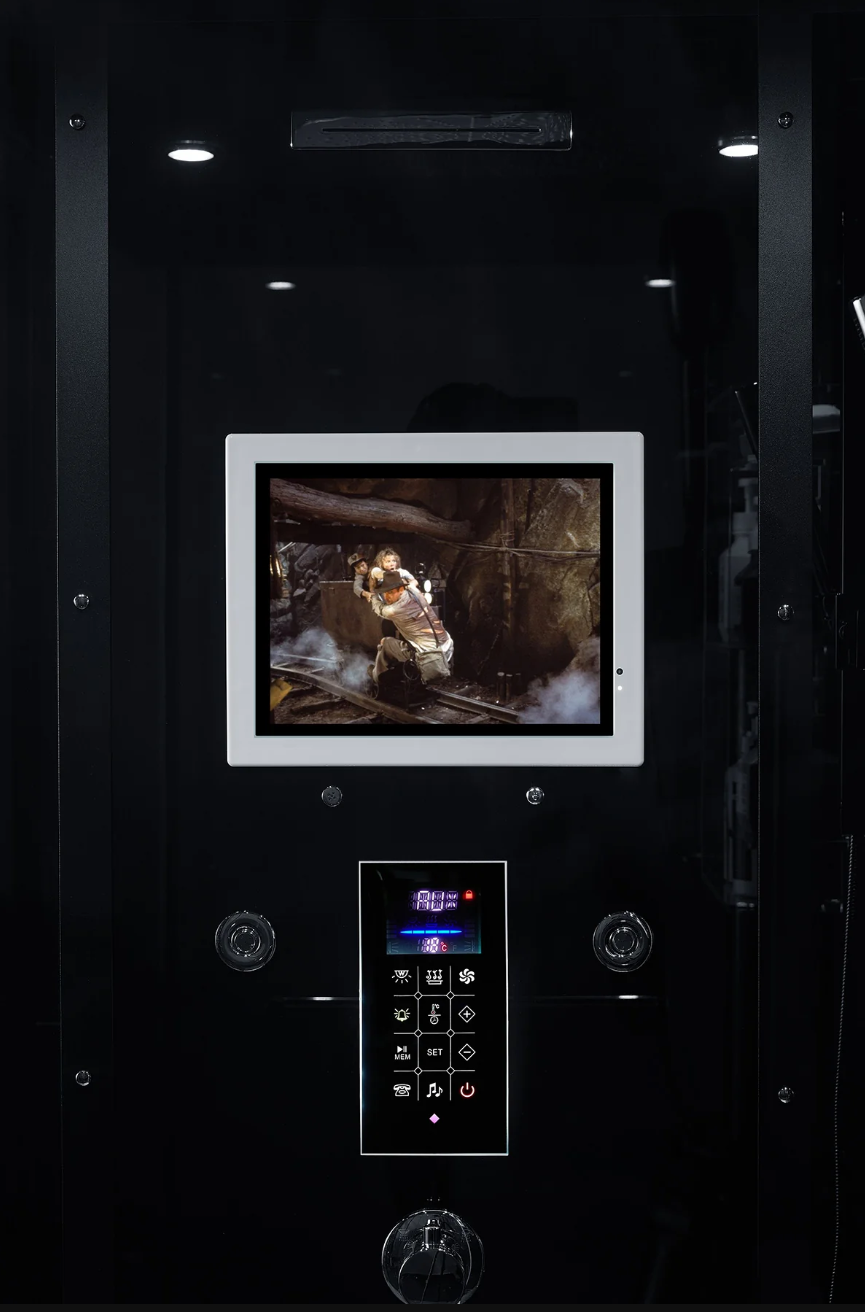 Platinum Black Lucca Steam Shower